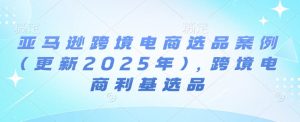 亚马逊跨境电商选品案例(更新2025年3月)，跨境电商利基选品-每日必学网