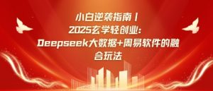 小白逆袭指南，2025玄学轻创业：Deepseek大数据+周易算法的融合玩法-每日必学网