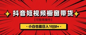 抖音短视频食品橱窗带货，小白轻松上手日入1k+【揭秘】-每日必学网