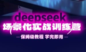 DeepSeek场景化实战训练营，保姆级教程，学完即用，手把手教你用DeepSeek提升效率-每日必学网