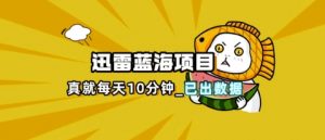 迅雷浏览器项目_真就每天忙活10分钟，完整拆解+热点把控(超详细拆解教程)-每日必学网