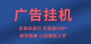 广告挂G全自动5张+项目，操作简单，小白轻松上手【揭秘】-每日必学网