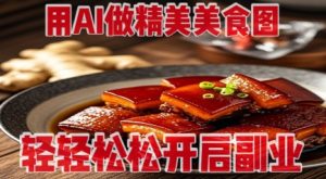 用AI做精美美食图，无需专业设备拍摄，轻轻松松开启副业-每日必学网