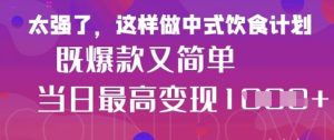 疯狂爆火！小红书等平台的女性中餐养生视频，小白轻松制作，快速拿到结果-每日必学网