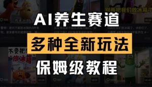 AI养生赛道，多种全新玩法，保姆级教程拆解-每日必学网