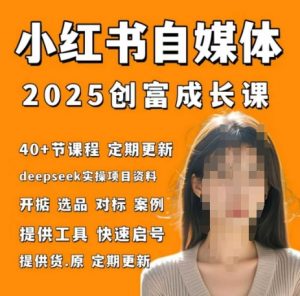 小红书电商自媒体创富课2.0版，实战打卡笔记训练营-每日必学网