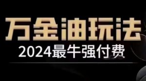 2024最牛强付费，万金油强付费玩法，干货满满，全程实操起飞（更新25年04月）-每日必学网