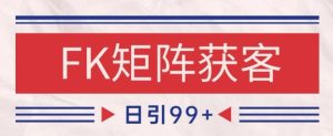 小红书某音FK赛道引流获客 自热矩阵日引200+【揭秘】-每日必学网