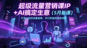 超级流量营销课IP+AI搞定生意（5月新课）干货十足的流量指南，可行性强的提效攻略-每日必学网