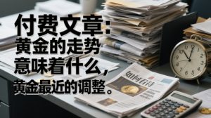 付费文章：黄金的走势意味着什么，如何看待黄金最近的调整-每日必学网
