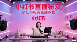 小红书直播秘笈，小红书电商直播教程-每日必学网