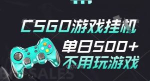 25年CSGO游戏搬砖，全自动挂G，不需要玩游戏，手机操作日入3张(不是汇率搬砖)【揭秘】-每日必学网