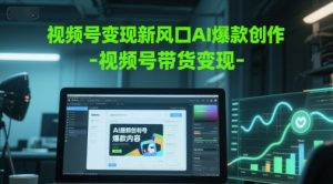视频号变现新风口AI爆款创作-视频号带货变现-每日必学网