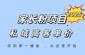 家长粉项目，一个可以长期变现暴利项目，私域高客单价，轻松完成你的人生第一桶金-每日必学网