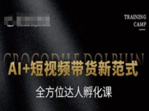 AI+短视频带货新范式，全方位达人孵化课-每日必学网