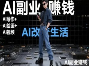 AI改变生活（Ai写作+AI绘画+Ai视频），AI副业挣钱-每日必学网