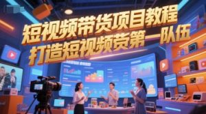 短视频带货项目教程，打造短视频带货第一队伍-每日必学网