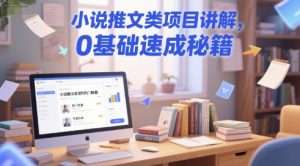 小说推文类项目讲解，0 基础速成秘籍-每日必学网
