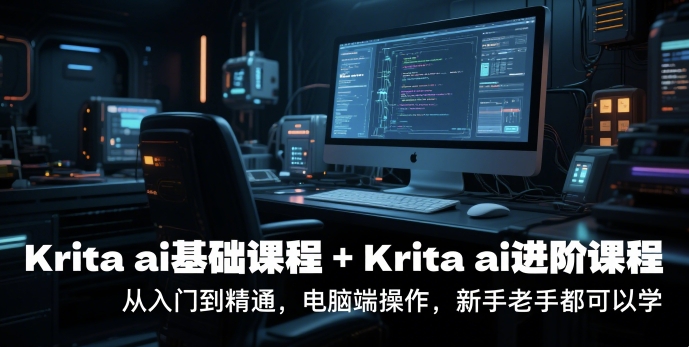 久爱副业网,网赚项目,网赚论坛博客网分享krita ai基础课程+Krita ai进阶课程，从入门到精通，电脑端操作，新手老手都可以学