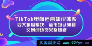 （15065期）TikTok电商运营新攻略：突破传统，揭秘从市场洞察到交易达成的全新路径四大关键要点-每日必学网