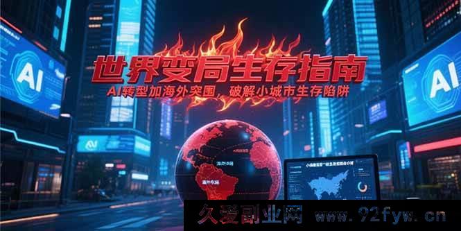 图片[1]-（15220期）付费文章《全球局势下的破局之道：AI赋能与海外拓展，跳出小城市发展困境》-每日必学网