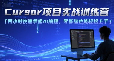 久爱副业网,网赚项目,网赚论坛博客网分享Cursor项目实战训练营，两小时快速掌握AI编程，零基础也能轻松上手