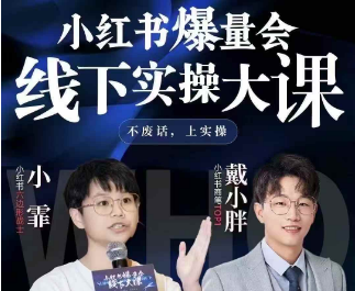 图片[1]-戴小胖-小红书爆量会6月28-30号线下课(价值4980元)_-每日必学网