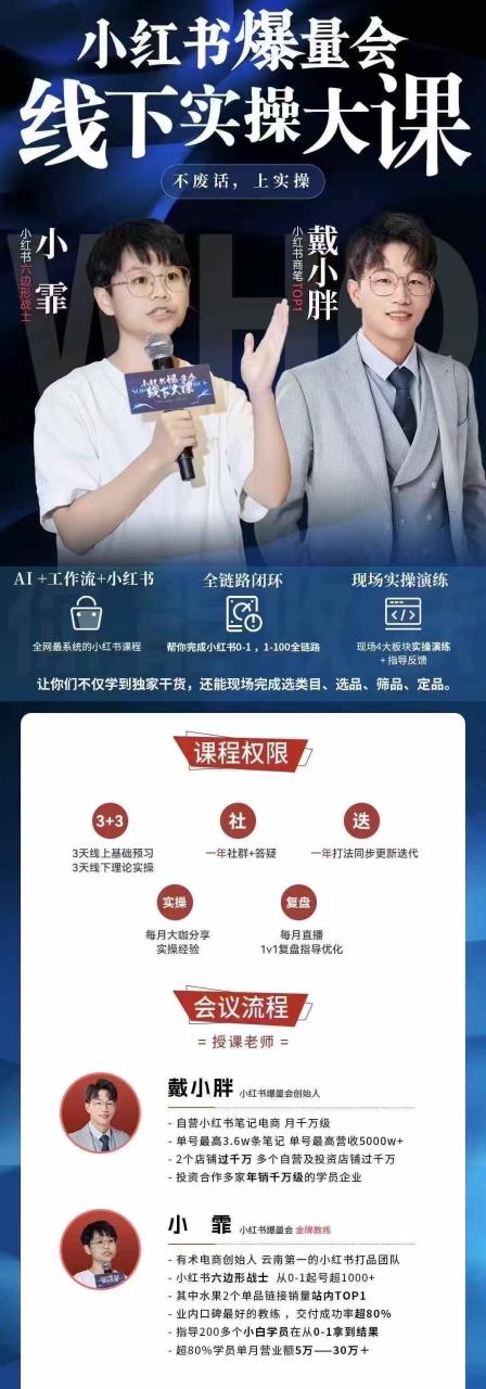 图片[3]-戴小胖-小红书爆量会6月28-30号线下课(价值4980元)_-每日必学网