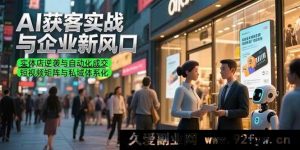 （15348期）AI拓客实战揭秘企业新机遇，实体店弯道超车与自动成单 短视频矩阵搭建私域生态-每日必学网