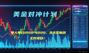 （15333期）2025年超暴利美金项目“先登计划”顶级对冲新策略，日赚1K - 4K-每日必学网