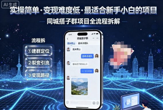久爱副业网,网赚项目,网赚论坛博客网分享实操简单,变现难度低,最适合新手小白做的项目,每天轻松收入3张,同城搭子群项目全流程拆解