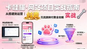 卡哇猫·网站项目，网站搭建与运营以及引流跳转付费-每日必学网