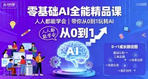 零基础AI全能精品课，人人都能学会，带你从0到1玩转AI-每日必学网