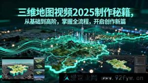 （15983期）2025三维地图视频创作全攻略，零基础进阶高阶创作达人-每日必学网