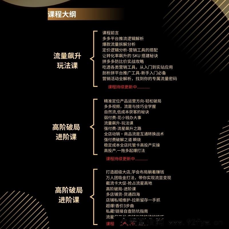图片[2]-大炮电商-拼多多全阶实战课程2025年9月_-每日必学网