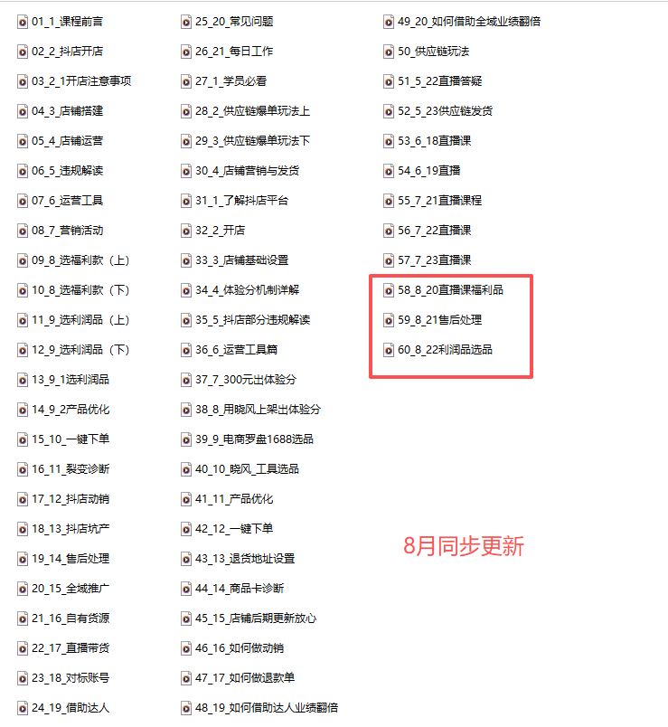 图片[3]-芒禄电商抖店正规玩法5.0【2025年8月新版60节】（价值9800元）_-每日必学网