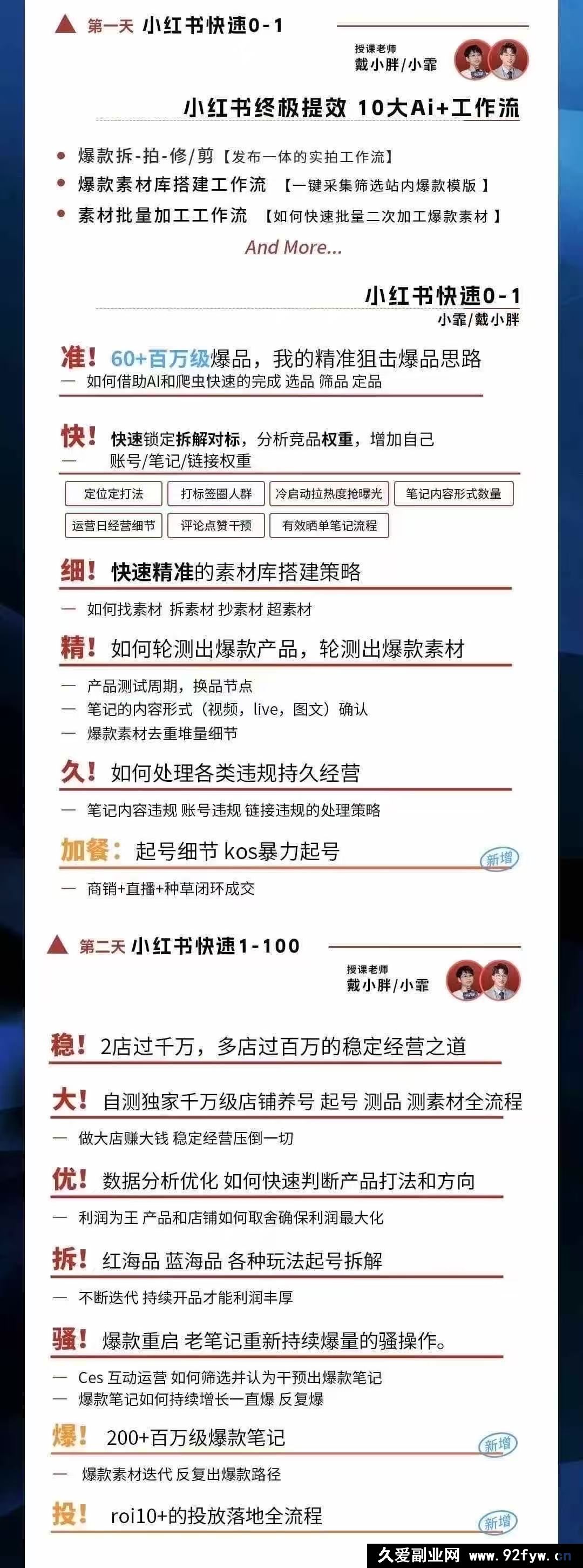 图片[4]-戴小胖-小红书爆量会6月28-30号线下课(价值4980元)_-每日必学网