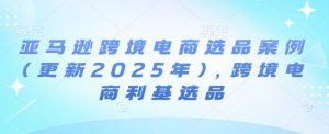 亚马逊跨境电商选品案例(更新2025年10月)，跨境电商利基选品-每日必学网