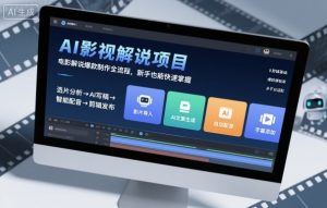 AI影视解说项目，电影解说爆款制作全流程，新手也能快速掌握-每日必学网