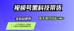 视频号黑科技短视频带货，新手一个月也1W+，纯搬运一刀不用剪，零投入【揭秘】-每日必学网