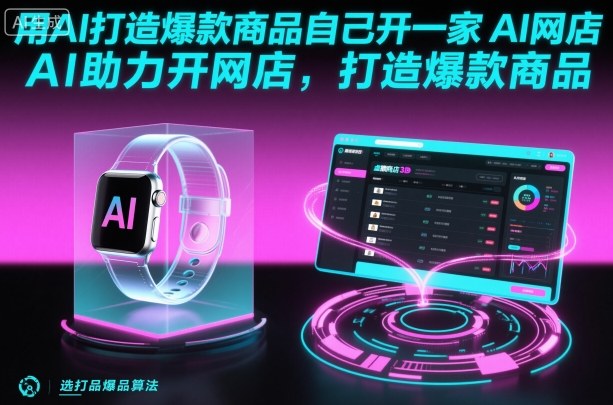 用AI打造爆款商品自己开一家AI网店,AI助力开网店,打造爆款商品-每日必学网