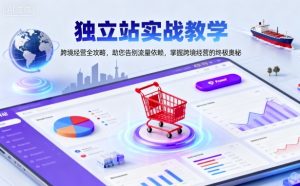 独立站实战教学，跨境经营全攻略，助您告别流量依赖，掌握跨境经营的终极奥-每日必学网