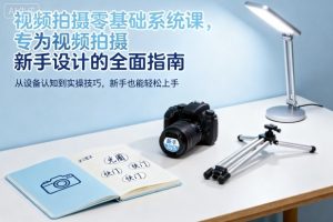视频拍摄零基础系统课，专为视频拍摄新手设计的全面指南-每日必学网