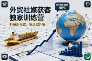 外贸社媒获客独家训练营，外贸新模式，快速做外贸-每日必学网