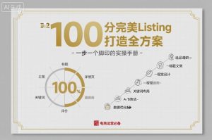 100分完美Listing打造全方案，想要完美listing必须是需要一步一个脚印的-每日必学网