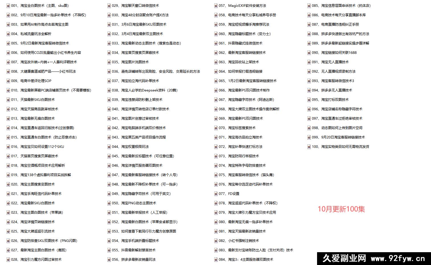 图片[2]-电商技术每天分享最新2025专栏课程10月更新(价值2188元)_-每日必学网