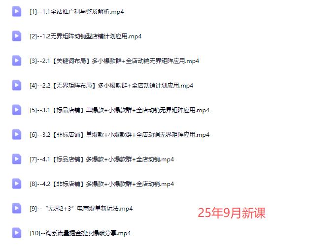图片[5]-玺承子渊-无界矩阵之不同类型店铺应用2025年9月新课_-每日必学网
