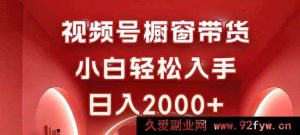 （16248期）零经验玩转视频号橱窗带货，简单操作日入超2000-每日必学网