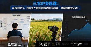 （16229期）三农IP流量变现特训课：账号起号、内容创作、流量引爆全体系教学，单视频带货佣金破2w-每日必学网