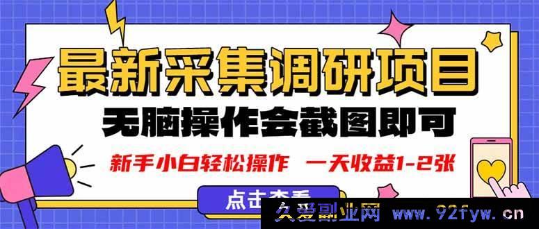 图片[1]-（16155期）新版采集调研超简单，截图上传就行，轻松日赚1 – 2张-每日必学网